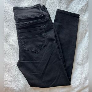 WORKSHOP REPUBLIC CLOTHING Black Stretch High Rise Capri 4p